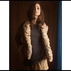 Classic Shearling Jacket Size L Massimo Dutti